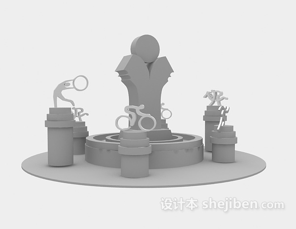 春节年货超市货架3d模型下载
