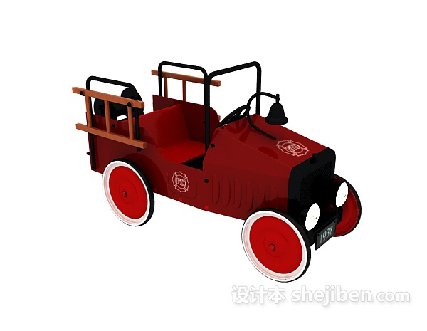 儿童玩具老爷车3d模型下载