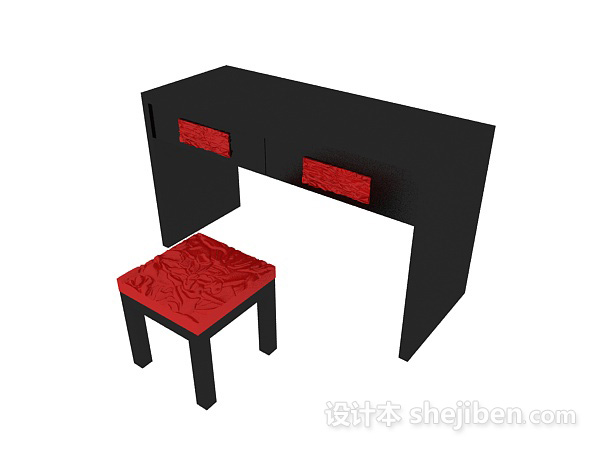 梳妆台3d模型下载