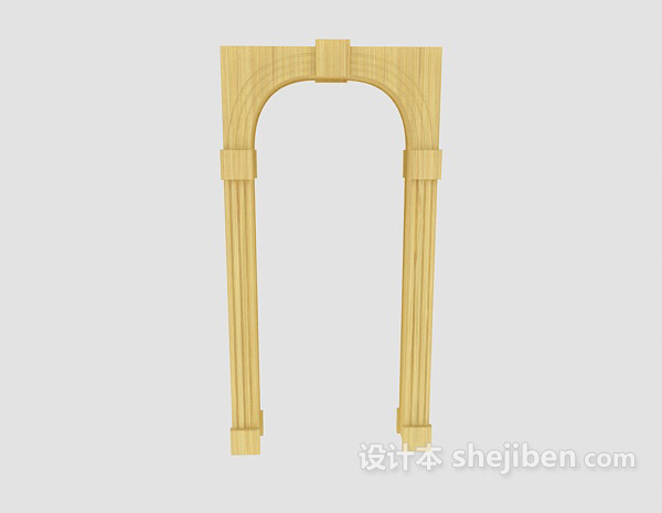 欧式门洞3d模型下载