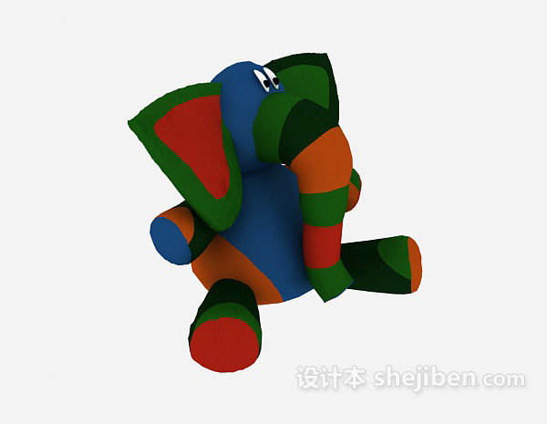 儿童玩具象 3d模型下载