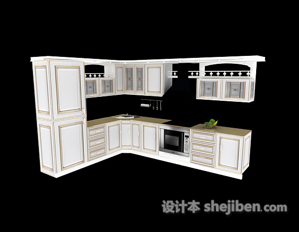 橱柜3d模型下载