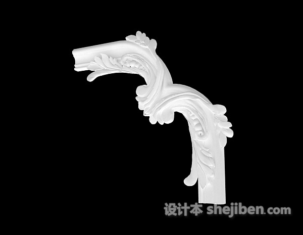 欧式角花3d模型下载