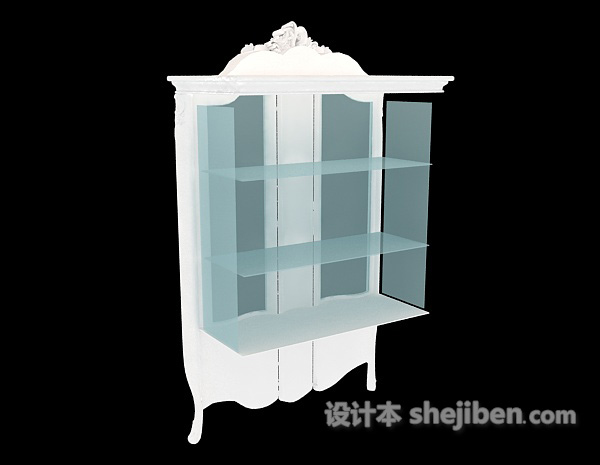 酒柜3d模型下载