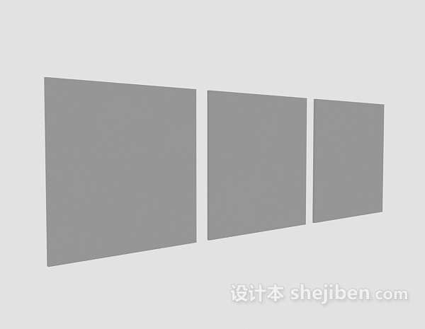 挂画3d模型下载