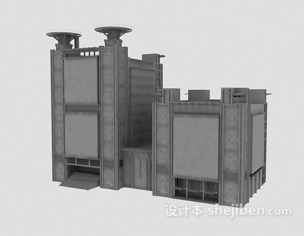 政府大楼3d模型下载