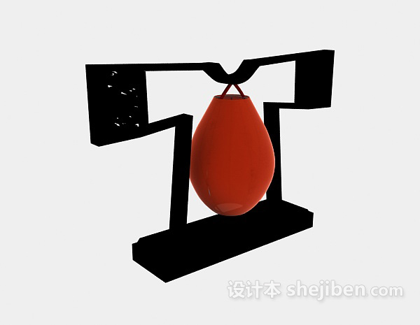 古典中式壁灯3d模型下载