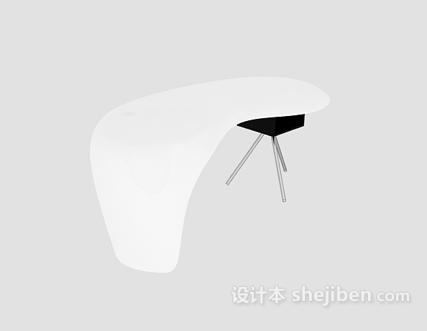 书桌3d模型下载
