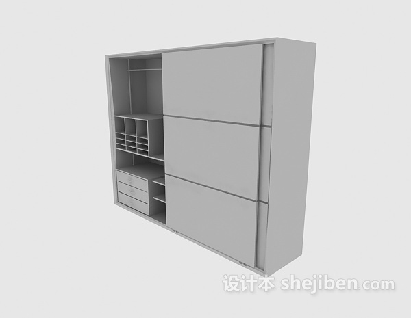 衣柜3d模型下载