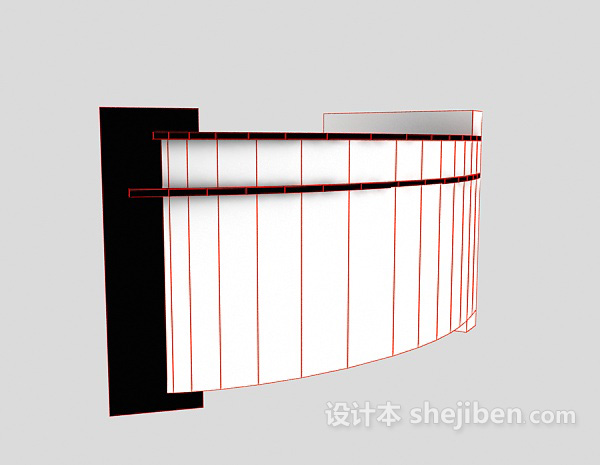 收银台3d模型下载