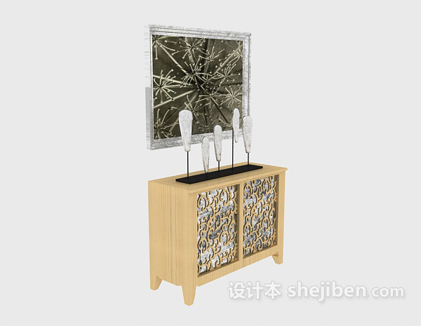 边柜装饰柜3d模型下载