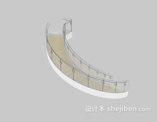 扶手楼梯3d模型下载
