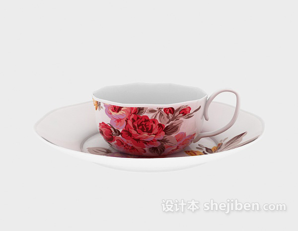 咖啡杯子3d模型下载