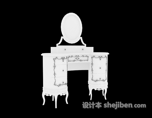 梳妆台3d模型下载