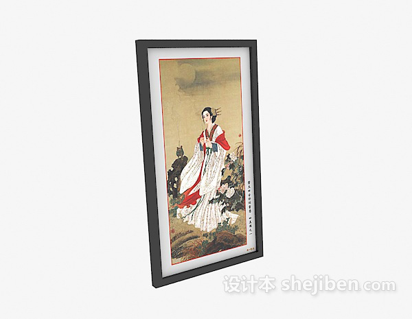 中国画3d模型下载