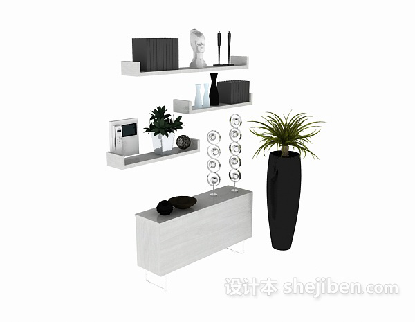 柜架3d模型下载