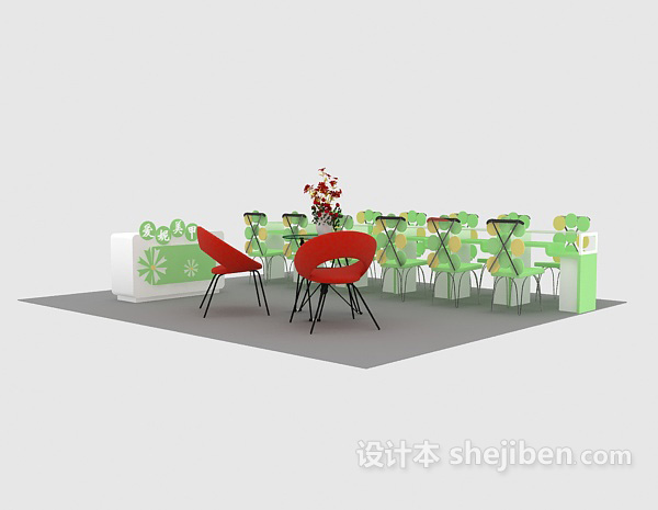 美甲收银台3d模型下载