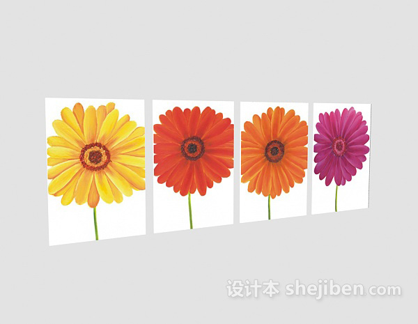 挂画3d模型下载