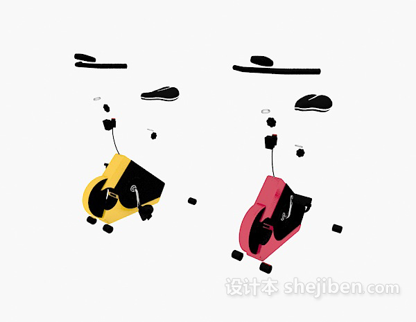 健身器材3d模型下载