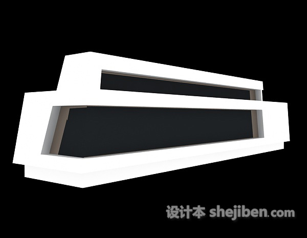 收银柜台3d模型下载