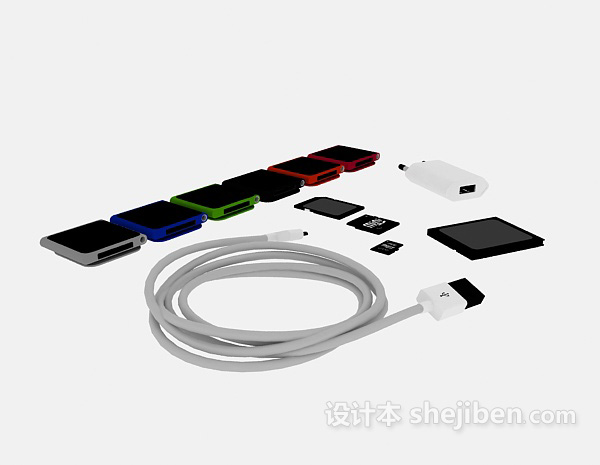 数据线3d模型下载