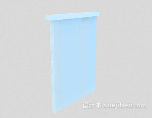 白色百叶窗3d模型下载