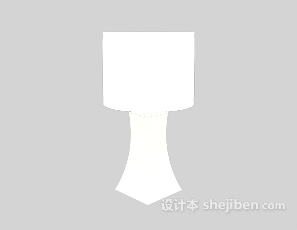 现代台灯灯具3d模型下载