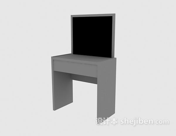 现代风格梳妆/化妆台3d模型下载