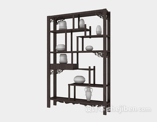 中式柜子3d模型下载