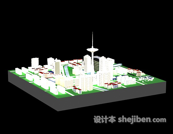 唐山沙盘3d模型下载