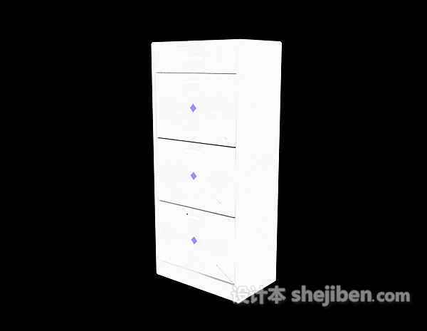 鞋柜3d模型下载
