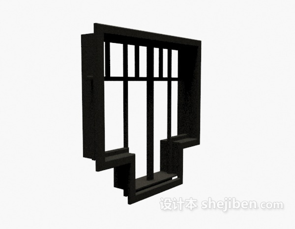 推拉窗3d模型下载