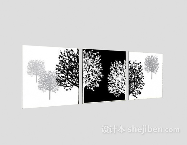 挂画3d模型下载