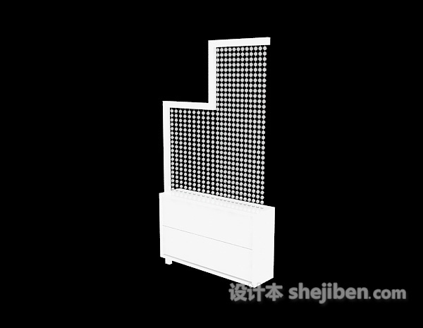 鞋柜3d模型下载