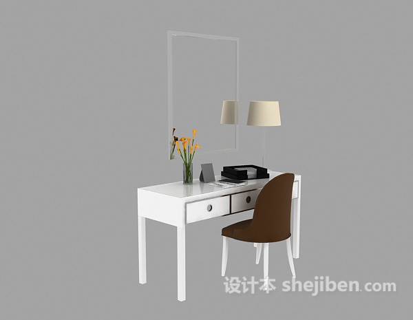 梳妆台3d模型下载