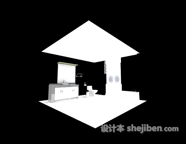 卫生间集成吊顶3d模型下载