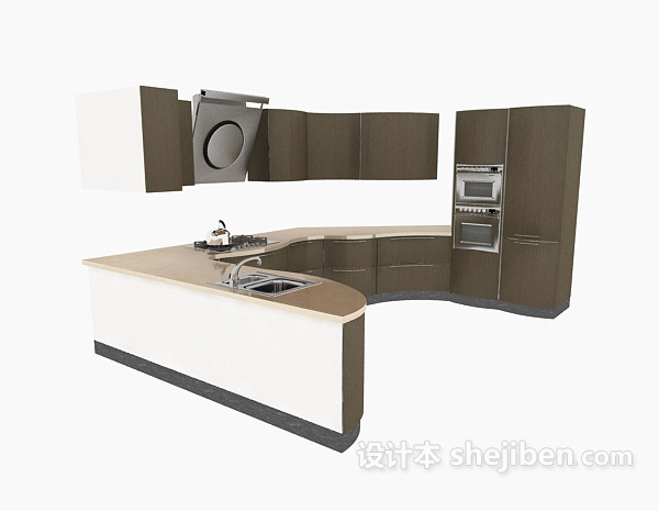 橱柜3d模型下载