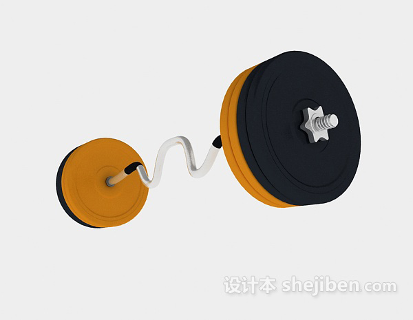 体育健身器材-亚玲-杠铃12套3d模型下载