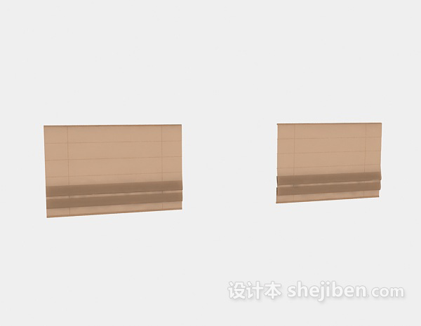 窗帘3d模型下载
