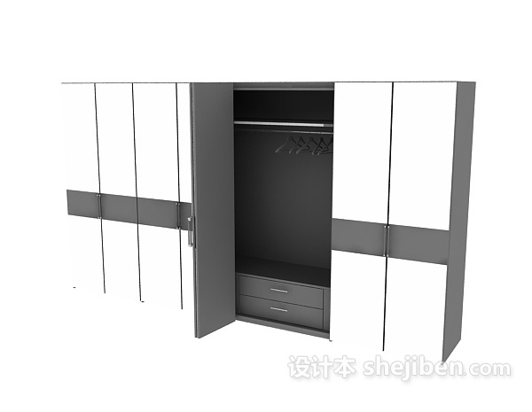 衣柜3d模型下载