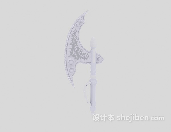 经典的斧头-贴图全3d模型下载