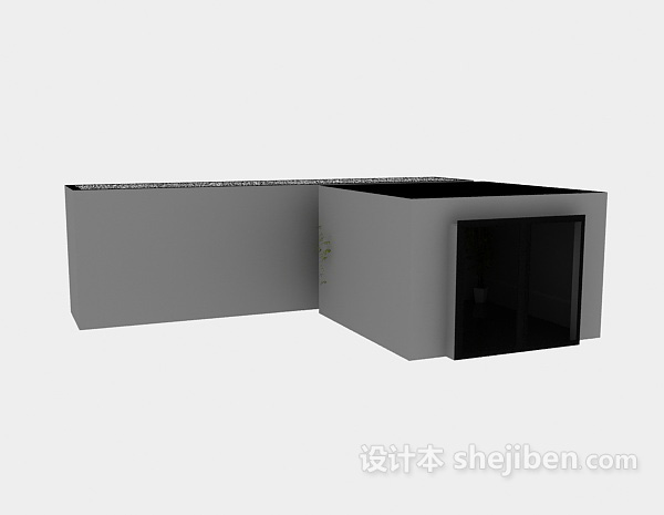 古典中式隔断3d模型下载