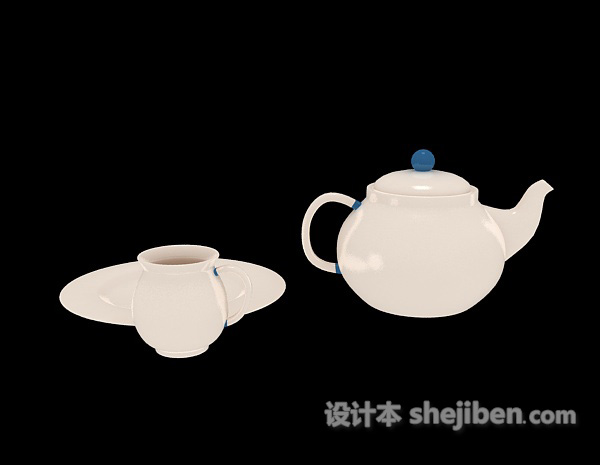 茶壶3d模型下载