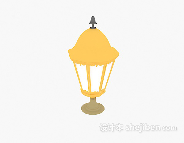 欧式路灯3d模型下载