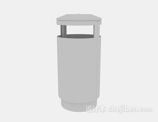 垃圾桶3d模型下载