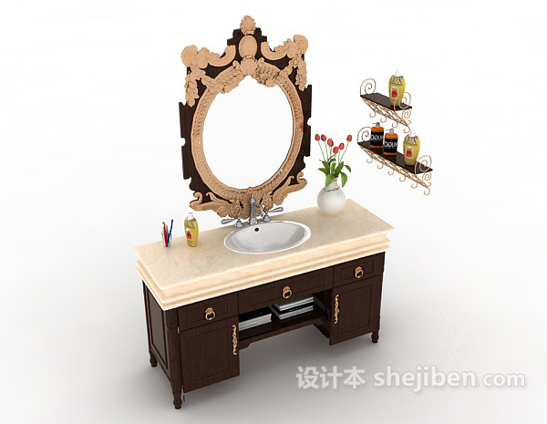 洗手盆3d模型下载