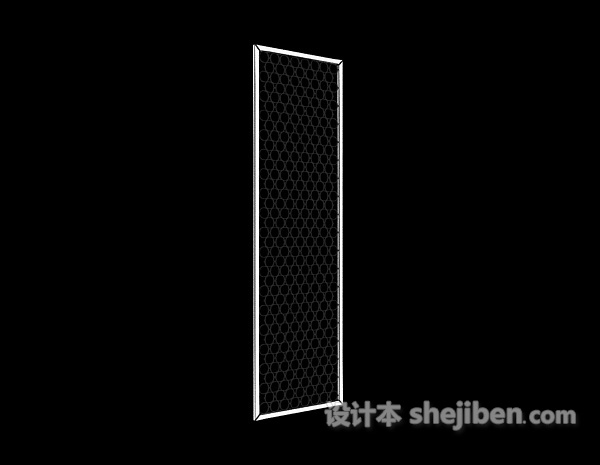 屏风隔断3d模型下载