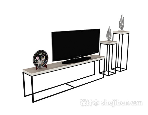 电视柜3d模型下载