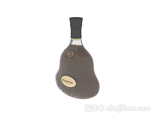 酒瓶3d模型下载