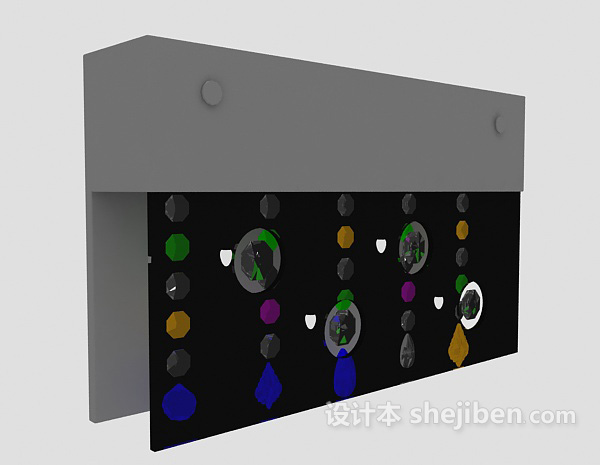 墙壁灯3d模型下载
